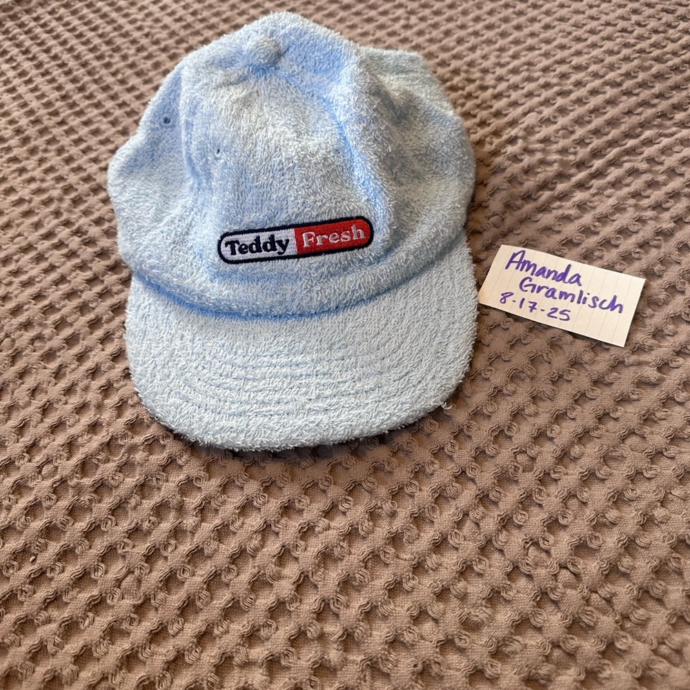 Teddy Fresh Light Blue Textured Cap
